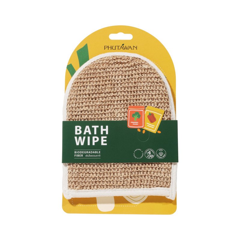 Phutawan Eco-Friendly Natural Bath Wipe - Made with 100% Biodegradable Fiber Phutawan Eco-Friendly Natural Bath Wipe - Made with 100% Biodegradable Fiber