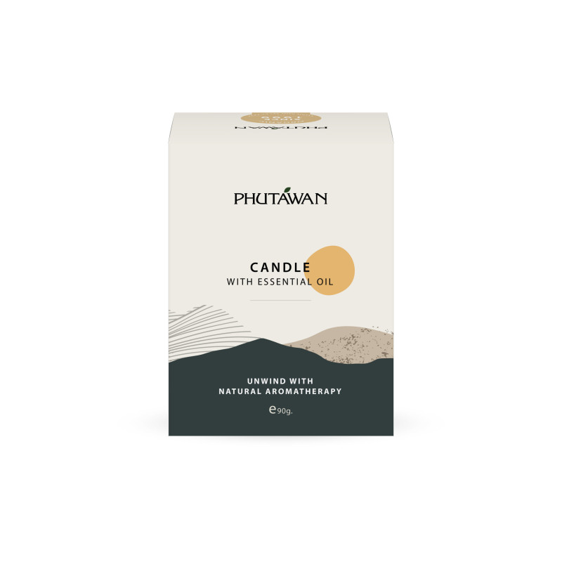 100% Natural Essential Oil Candle 90 g - Phutawan fra Thailand