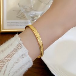 Fashionable Thailand Titanium Steel Bracelet - Frosted Buckle