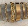 Unisex Chunky Chainlink Bracelet - 18K Gold Plated - From Thailand