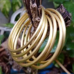 Solid Brass Bangle Bracelets - From Thailand