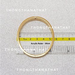 Heart Sutra Oval Bracelet - From Thailand