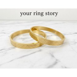 Stainless Steel Bracelet with Heart Sutra Design - From Thailand