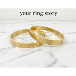 Thai Stainless Steel Bracelet: Heart Sutra Design