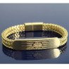 Stainless Steel Bracelet with Five-Row Lotus Talisman Design - From Thailand