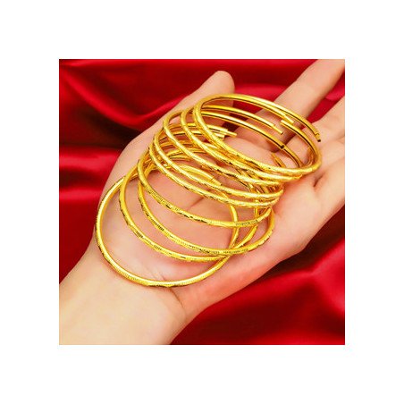 Gold Plated Brass Bracelet - Vietnamese Style - From Thailand