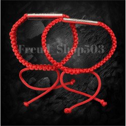 Red Braided Cord Amulet Bracelet - From Thailand