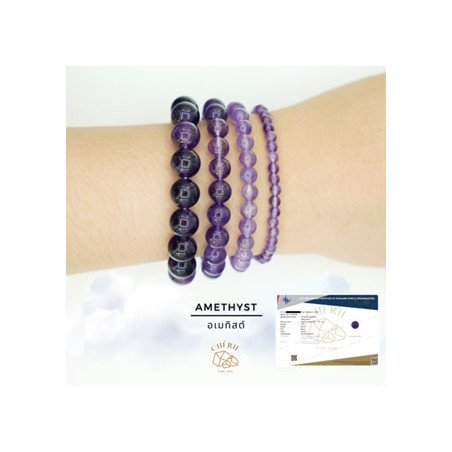 Find Your Amethyst Stone Charm Bracelet in Thailand