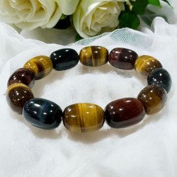 Three-Colored Tiger Eye Stone bracelet - From Thailand