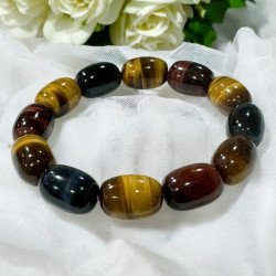 Three-Colored Tiger Eye Stone bracelet - From Thailand