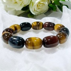 Three-Colored Tiger Eye Stone bracelet - From Thailand
