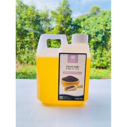 Huile de Sésame Noir Pressée à Froid 100% Naturelle (1 Litre) de Thaïlande