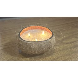 Contenant en Noix de Coco pour Bougie DIY - Écologique et Unique