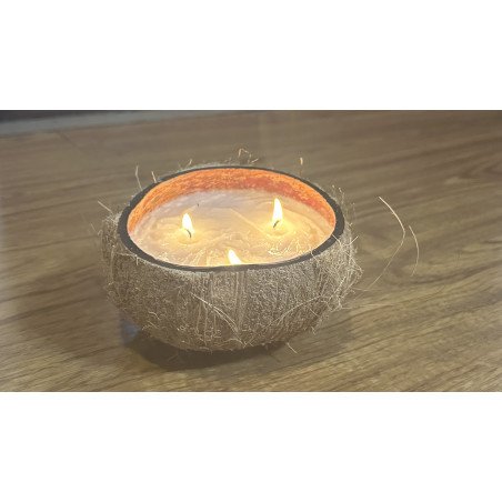 Coconut Shell Container for DIY Candle - Natural and Unique