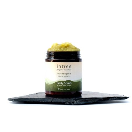 Organic Red Lemongrass Body Scrub - Phutawan From Thailand